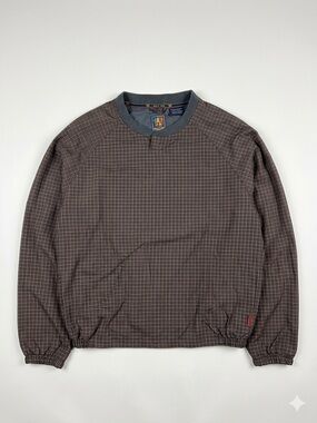 VTG Sunice Fletcher Golf Plaid Windshirt Pullover - Men’s Medium